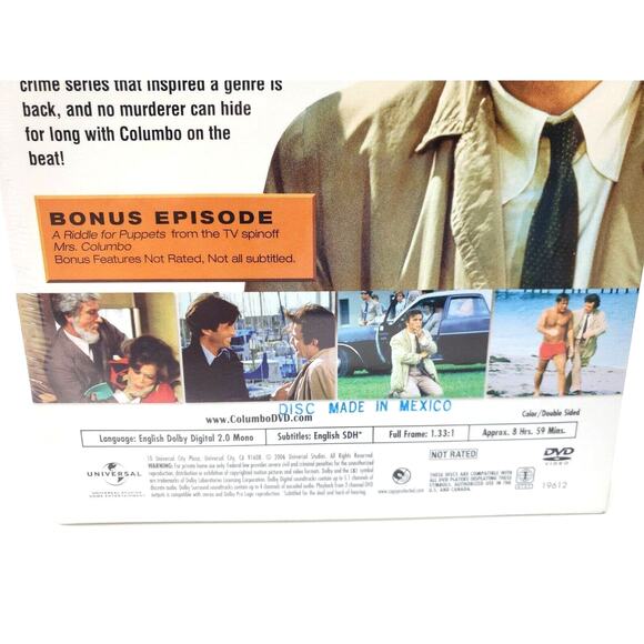 Columbo - Complete Fourth Season (DVD, 2006, 3-Disc Set) Peter Falk NEW SEALED - Picture 4 of 9